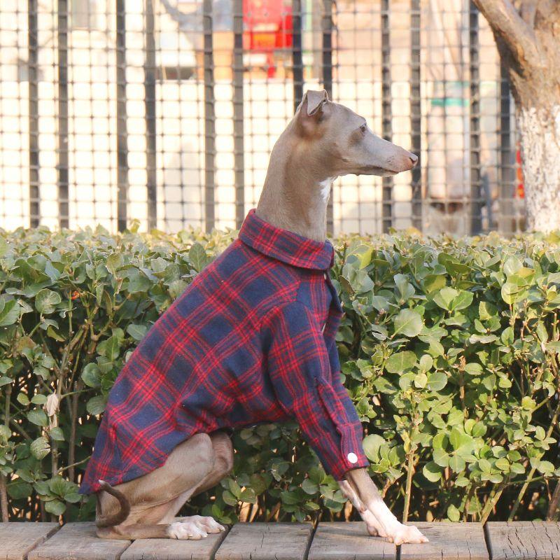 Soft Cotton Plaid Greyhound Shirt