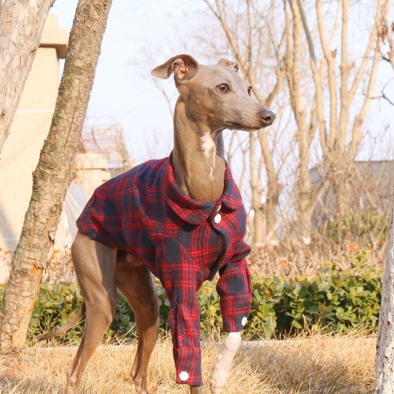 Soft Cotton Plaid Greyhound Shirt