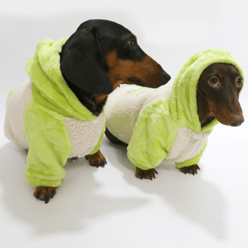 Cozy Fleece Dachshund Dog Hoodie