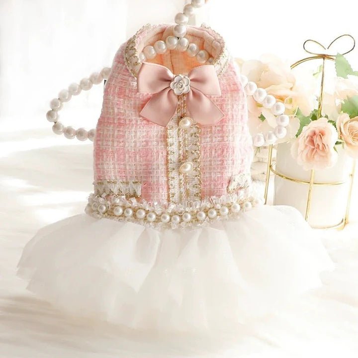 Pearl Embellished Luxury Dog Dress