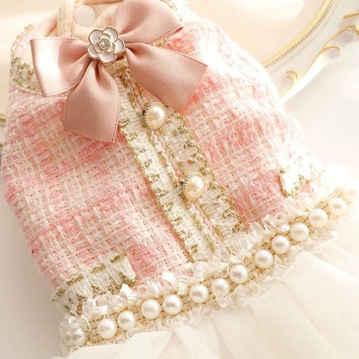 Pearl Embellished Luxury Dog Dress
