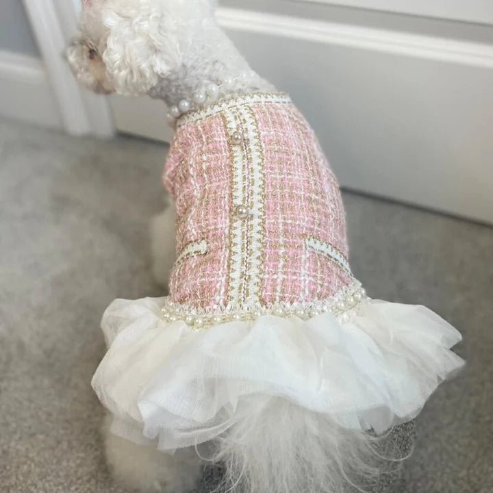 Pearl Embellished Luxury Dog Dress