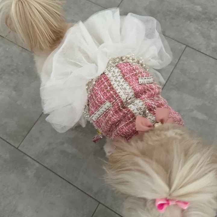 Pearl Embellished Luxury Dog Dress