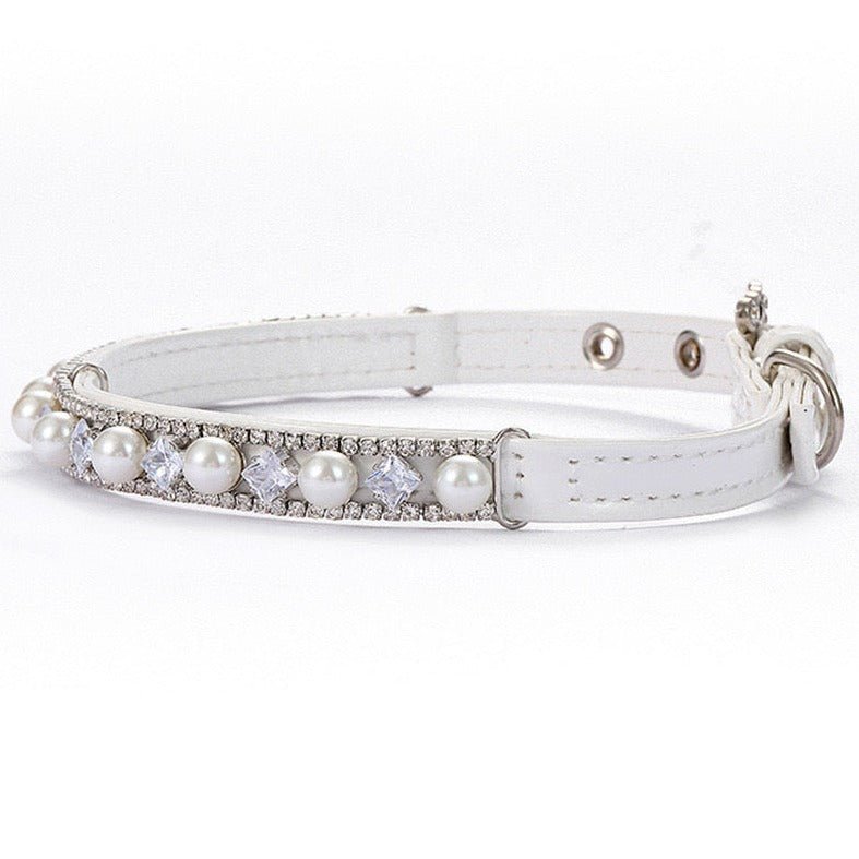 Diamond Pearl Dog Cat Luxury Collar