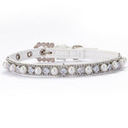 Diamond Pearl Dog Cat Luxury Collar