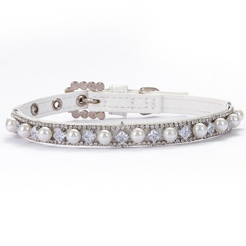 Diamond Pearl Dog Cat Luxury Collar