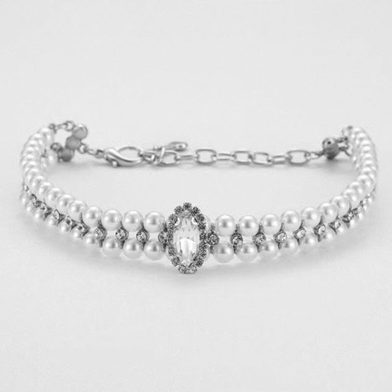 Diamond Pearl Dog Cat Luxury Collar