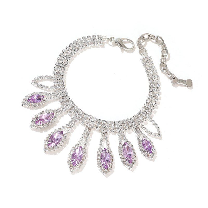 Luxurious Diamond Pendant Dog Cat Collar