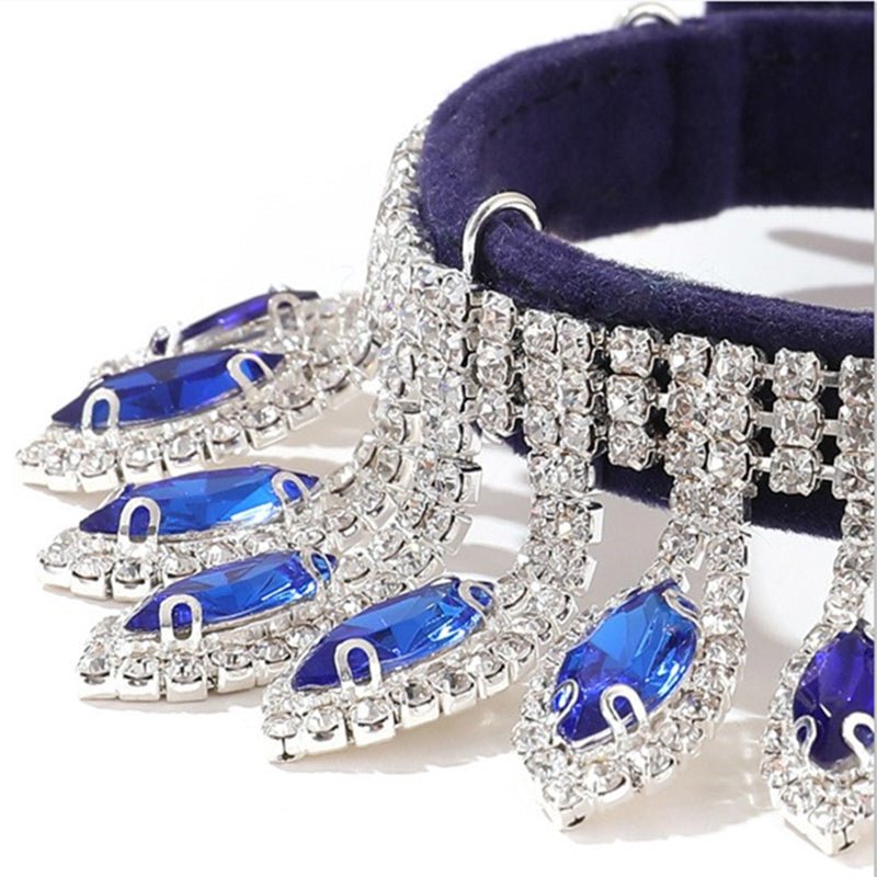 Luxurious Diamond Pendant Dog Cat Collar