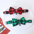 Festive Plaid Dog Christmas Collar
