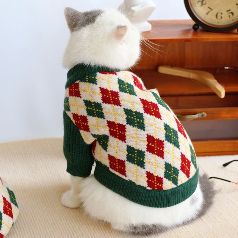 Stylish Cozy Dog Cat Christmas Sweater