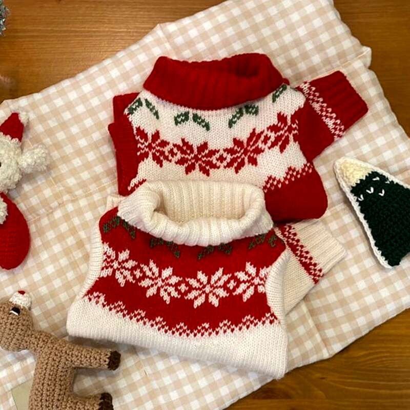 Christmas Warm Small Dog Sweater