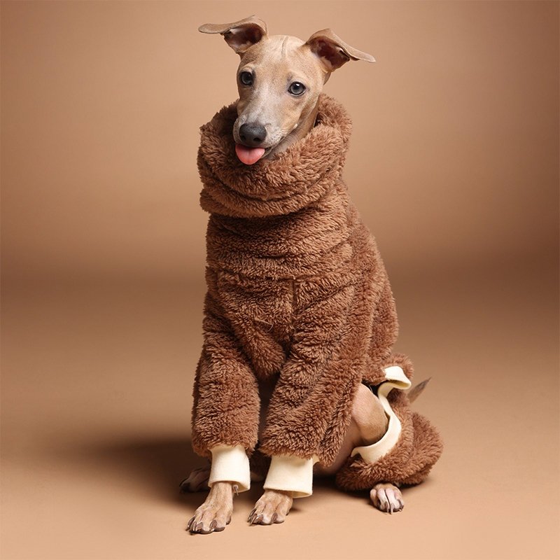 Winter Double Fleece Italian Greyhound Onesie