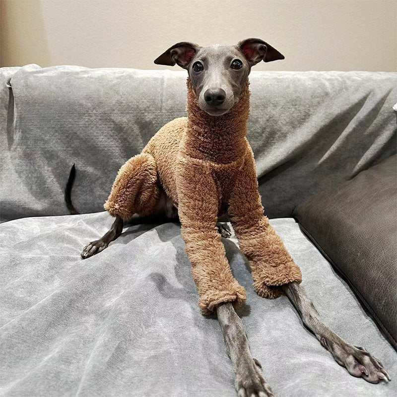 Warm Double Fleece Italian Greyhound Dog Onesie