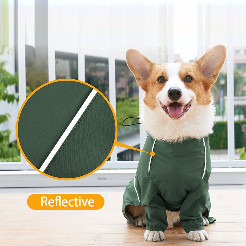 Waterproof Reflective Dog Raincoat