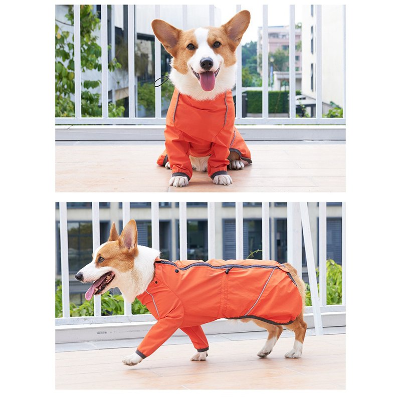 Waterproof Reflective Dog Raincoat