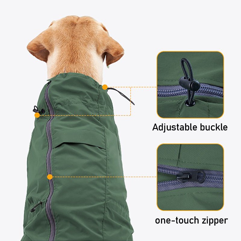 Waterproof Reflective Dog Raincoat