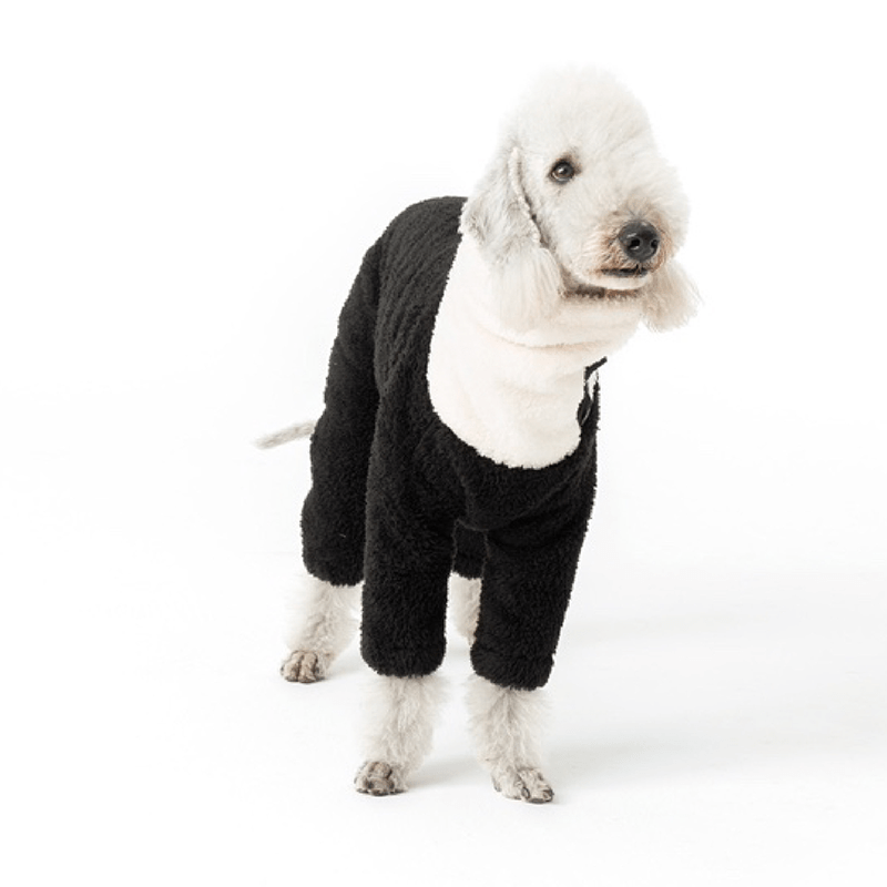 Cozy Fleece Bedlington Terrier Onesie Jacket