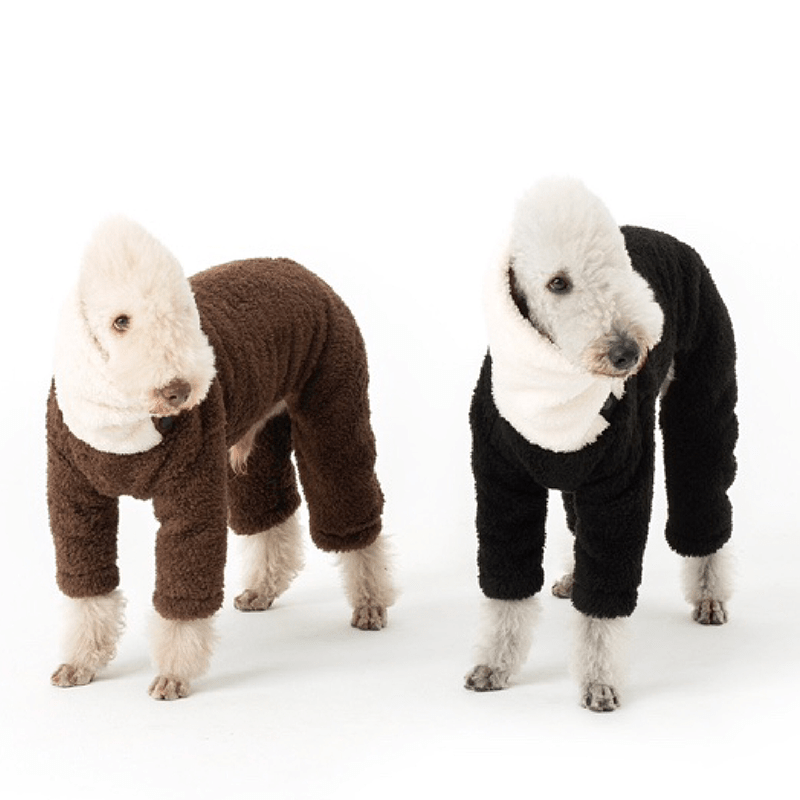 Cozy Fleece Bedlington Terrier Onesie Jacket