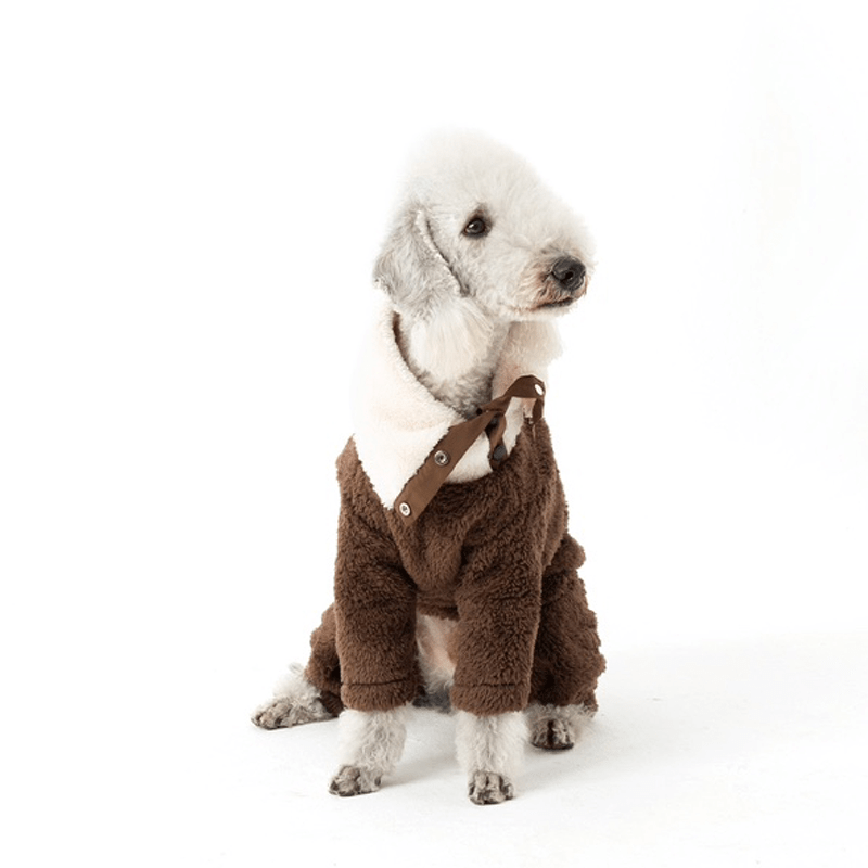 Cozy Fleece Bedlington Terrier Onesie Jacket