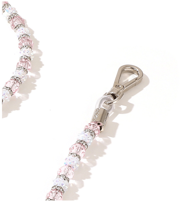 Adjustable Bling Rhinestones Dog Collar Leash Set