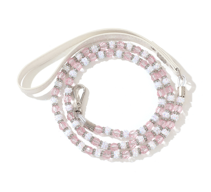 Adjustable Bling Rhinestones Dog Collar Leash Set