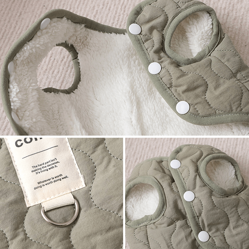 Winter Warm Dog Cotton Quilted Jacket