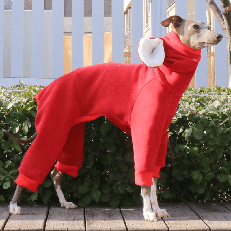 Warm Fleece Dog Onesie Hoodie