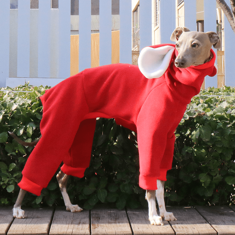 Warm Fleece Dog Onesie Hoodie