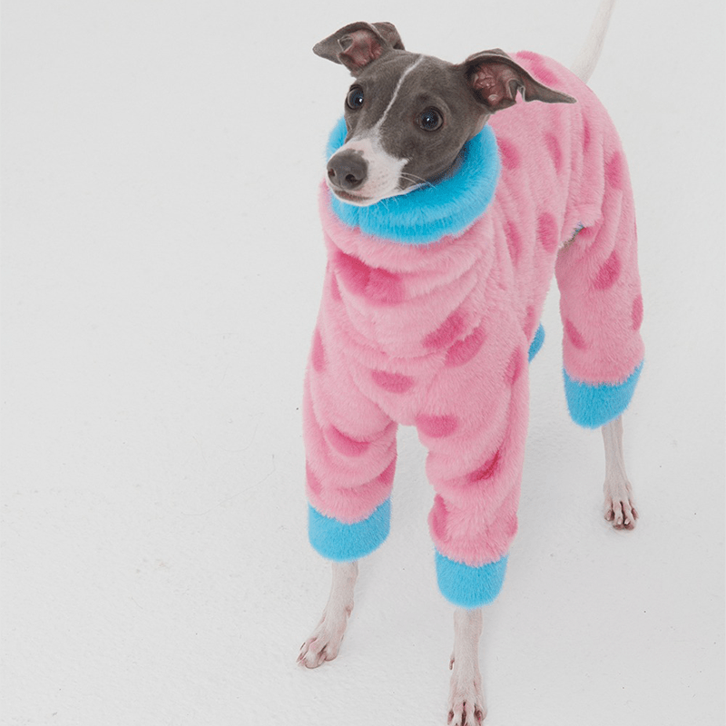 Soft Faux Fur Italian Greyhound Onesie