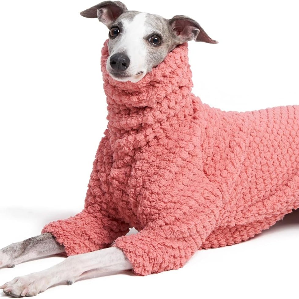 Warm Double Fleece Dog Pajamas Greyhound Whippet