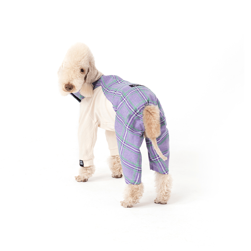 Warm Fleece Bedlington Dog Onesie