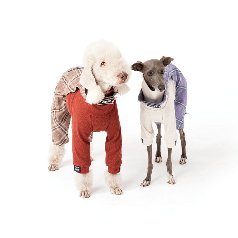 Warm Fleece Bedlington Dog Onesies