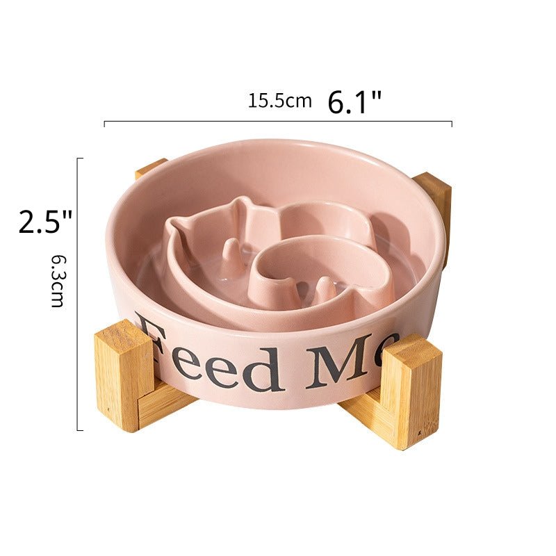 Slow Feeder Big Dog Ceramic Bowl