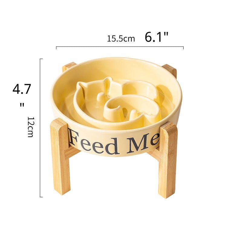 Slow Feeder Big Dog Ceramic Bowl