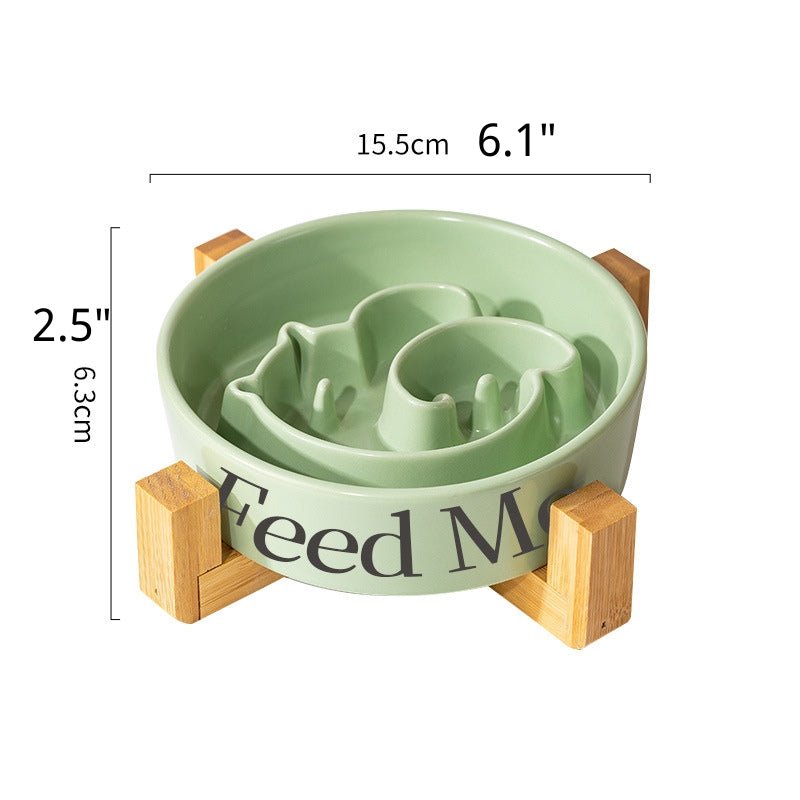 Slow Feeder Big Dog Ceramic Bowl