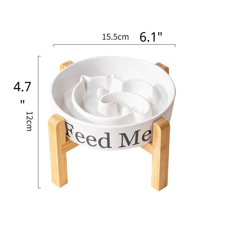Slow Feeder Big Dog Ceramic Bowl