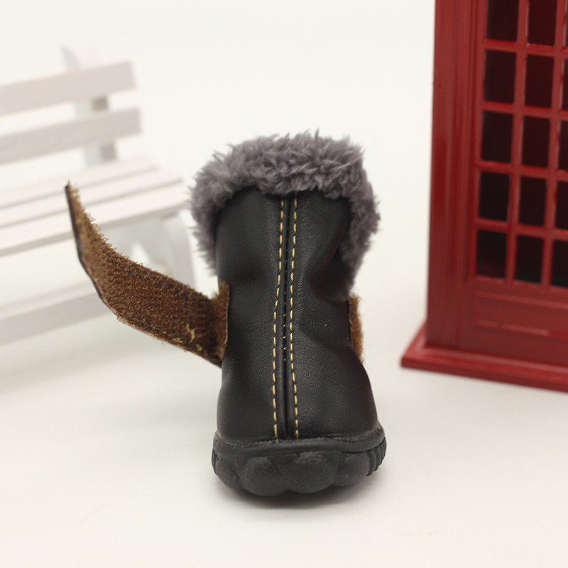 Plush Lining Dog Snow Boots