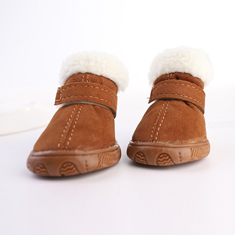 Warm Plush Small Dog Snow Boots