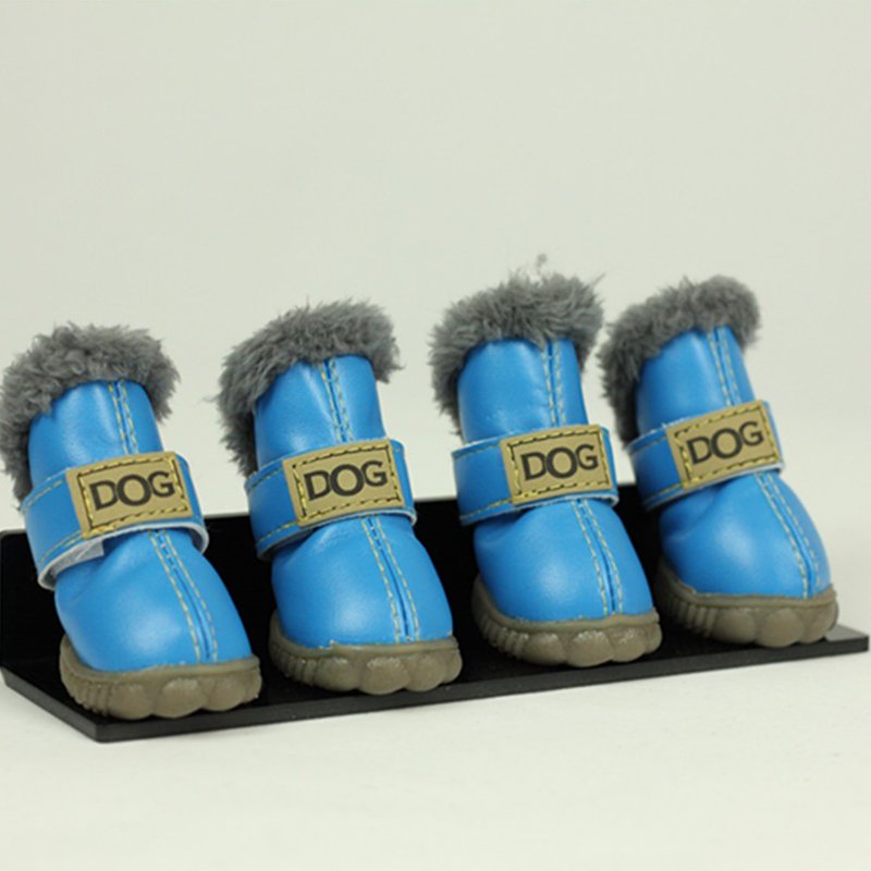 Plush Lining Dog Snow Boots