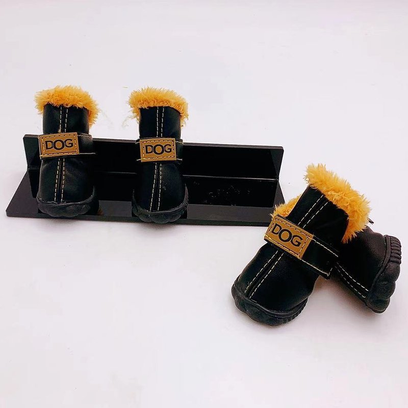 Plush Lining Dog Snow Boots