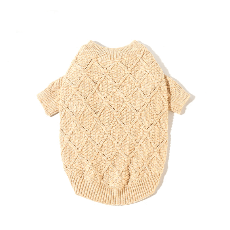 Winter Warm Dog Sweater Cable Knitwear