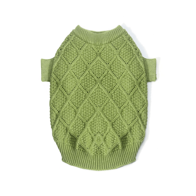 Winter Warm Dog Sweater Cable Knitwear