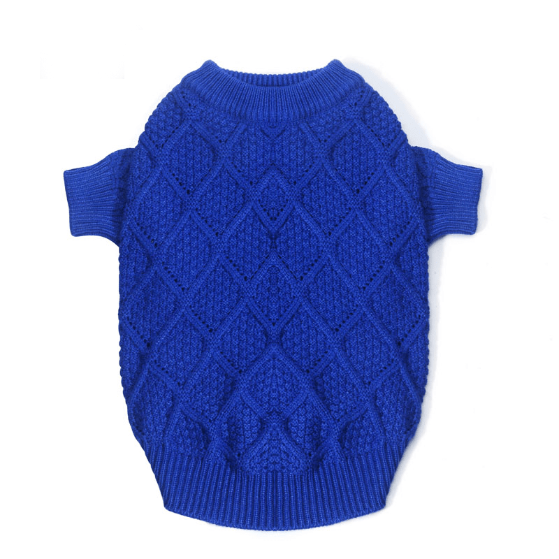 Winter Warm Dog Sweater Cable Knitwear