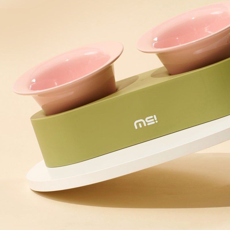 Elevated Double Ceramic Pet Bowl