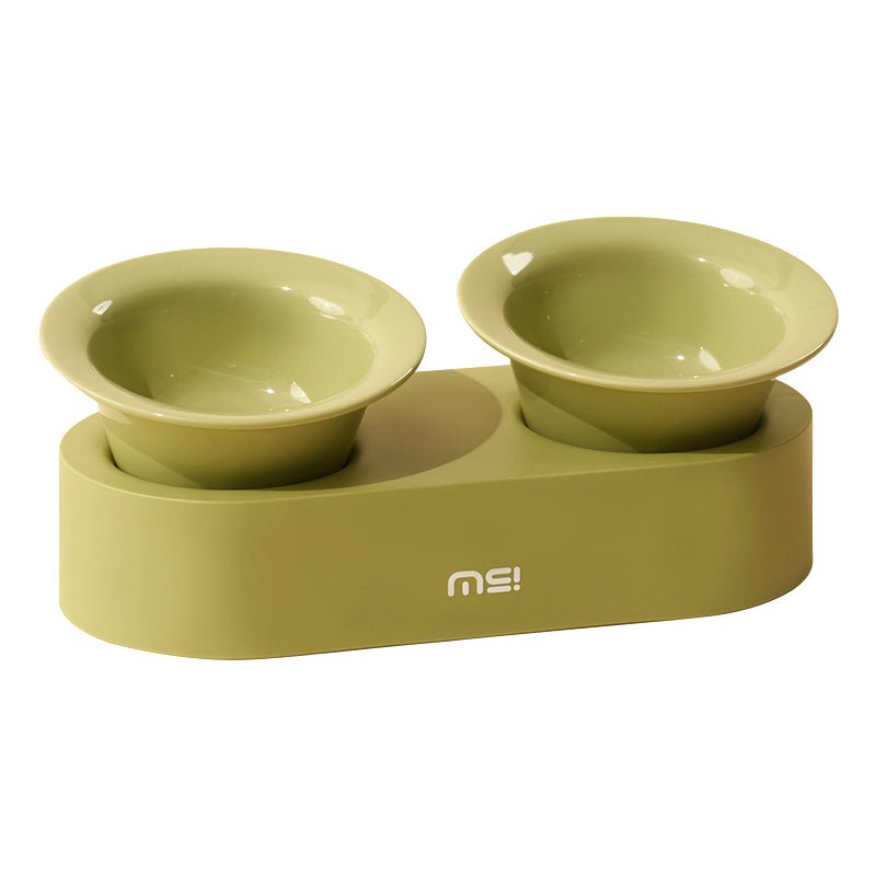 Elevated Double Ceramic Pet Bowl