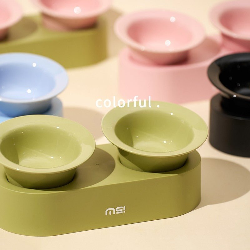 Elevated Double Ceramic Pet Bowl