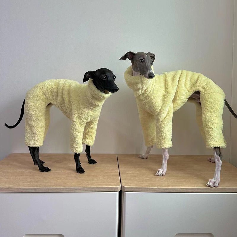 Warm Double Fleece Italian Greyhound Jumpsuit