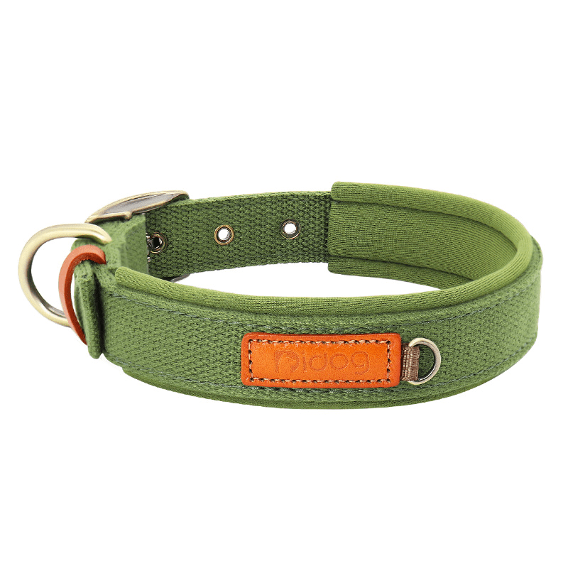 Durable Adjustable Dog Collar with ID Tag