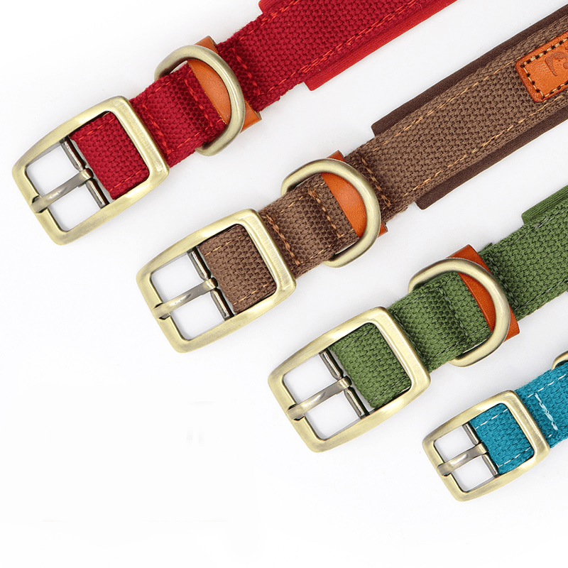 Durable Adjustable Dog Collar with ID Tag